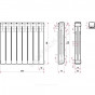 Радиатор бимет Ultra Plus S500B1 500 8 секц 1304Вт Ogint