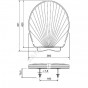 Сиденье д/унит Серия КР PP пласт петли Орио КР3-1