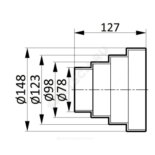 Соединитель универ пласт D150/125/100/80 ERA ПУ15.12.10.8