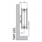 Радиатор панель С 22 300х700 1011Вт бок/п RAL9016 Heaton Plus