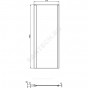 Панель-стенка душ CONNECT 2 80х195 чер мат пр/ст бок Ideal Standard K9299V3
