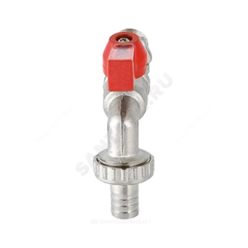 Кран шар водоразб лат VT.051 Ду20 Ру16 р/штуц рыч 121мм Valtec VT.051.N.05