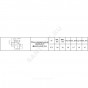 Отвод PP-H с выходом сер б/н Дн110х50х87,5гр фрон-тыл в/к BASE VALFEX 23124150