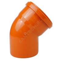 Отвод PP-B кор б/н Дн160х45гр в/к VALFEX 30102160 Отвод PP-B кор б/н Дн160х45гр в/к VALFEX 30102160