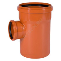 Тройник НПВХ кор б/н Дн160х110х87гр в/к KGEA Ostendorf 222420