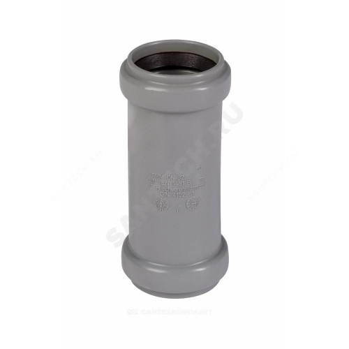 Муфта PP-H 2х-раст сер б/н Дн110 в/к HTMM Ostendorf 115510