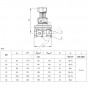 Компл клап авт лат APT+CDT Ду15 Ру16 м/м 5-25кПа Kvs1.6 Danfoss 003Z5661