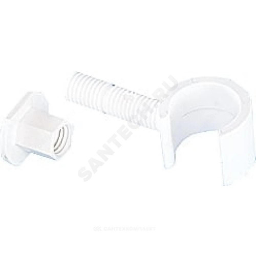 Упор настен пласт труб рад L=25-60мм RAL9016 Arbonia ZB0280 0001