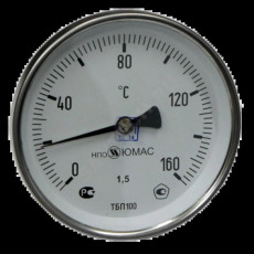 Термометр биметалл ТБП-Т 160С Дк63 L=50 G1/2