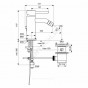 Смес/биде CERALINE однор лит/изл дон/кл Ideal Standard BC197AA