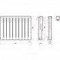 Радиатор алюм Classic S500F2 500 10 секц 1370Вт Ogint