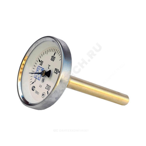 Термометр биметалл ТБП-Т 200С Дк63 L=100 G1/2