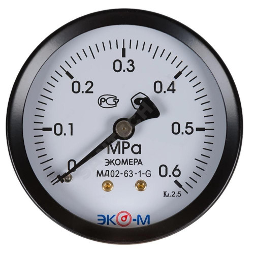 Манометр осев МД02 0-0,6МПаДк50 G1/4