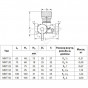 Клапан баланс лат MNT Ду25 Ру16 м/м Kvs4 нип Danfoss 003Z2333 .