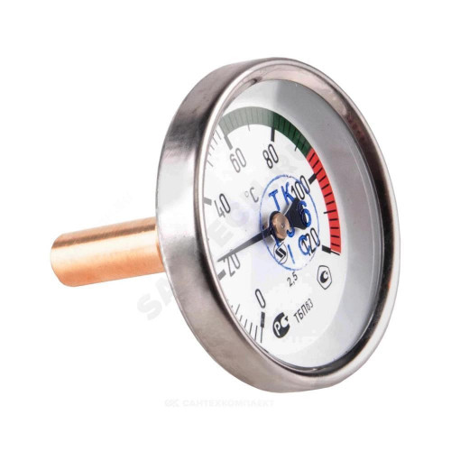 Термометр биметалл ТБП-Т 120С Дк100 L=100 G1/2