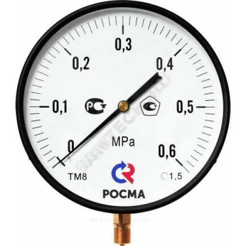 Манометр рад ТМ-810Р.00 0-2,5МПаДк250 М20х1,5 ст Росма 00000009033